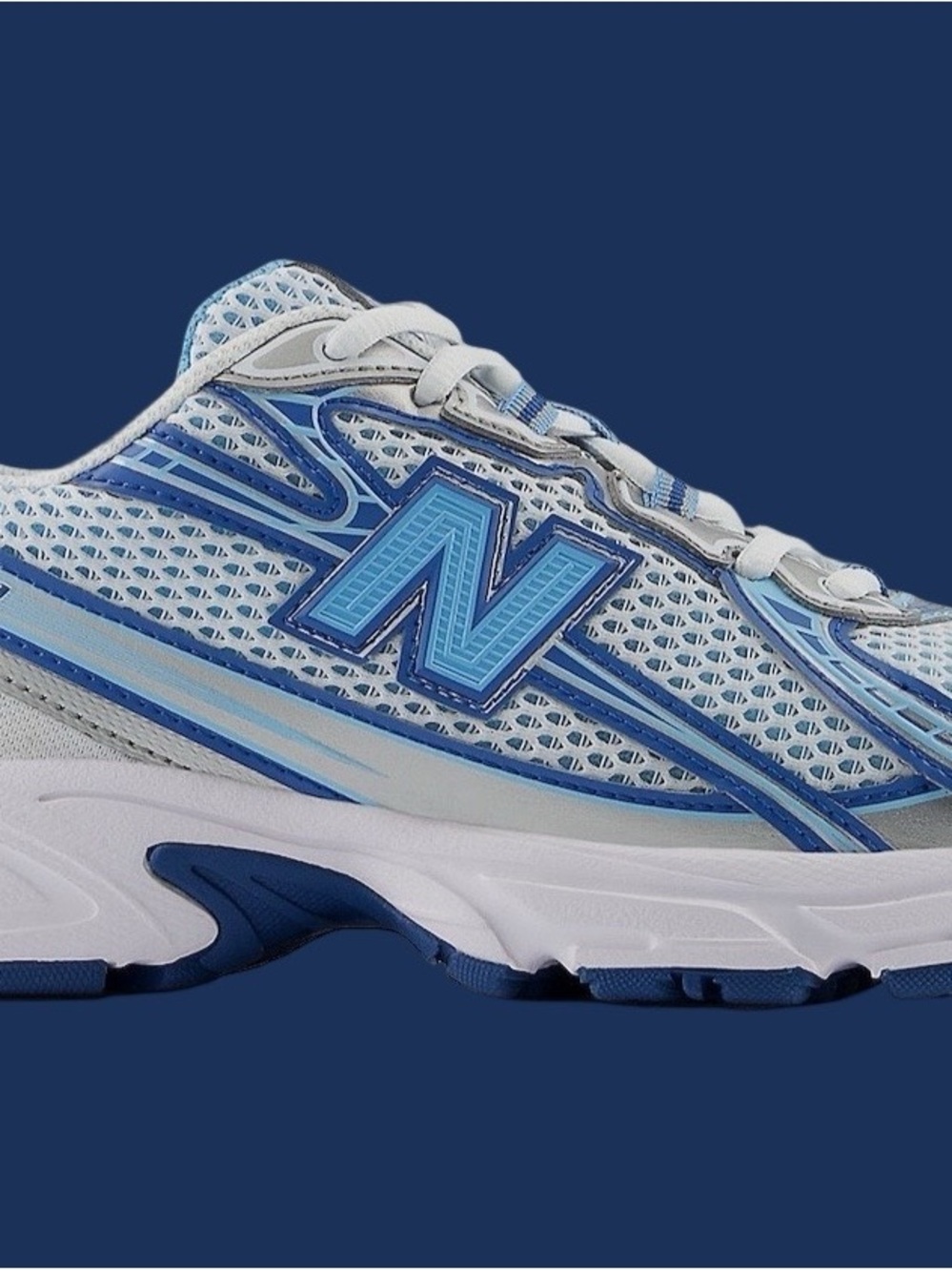 New Balance 740 Blue Agate White Men’s Walking Gym Running Shoes Sneakers - 11.5
